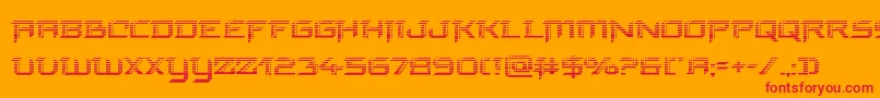 フォントfinalfrontgrad – オレンジの背景に赤い文字