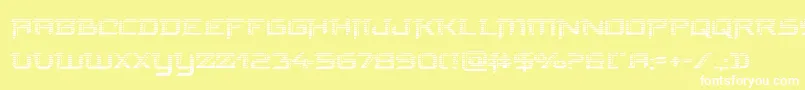 フォントfinalfrontgrad – 黄色い背景に白い文字
