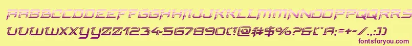 finalfrontgradital Font – Purple Fonts on Yellow Background