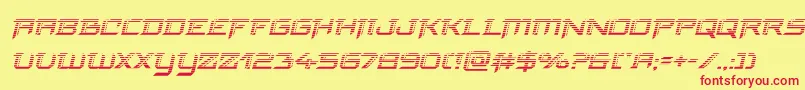 finalfrontgradital Font – Red Fonts on Yellow Background