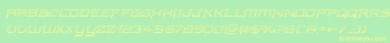 finalfrontgradital Font – Yellow Fonts on Green Background