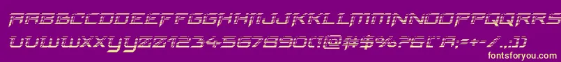 finalfrontgradital Font – Yellow Fonts on Purple Background