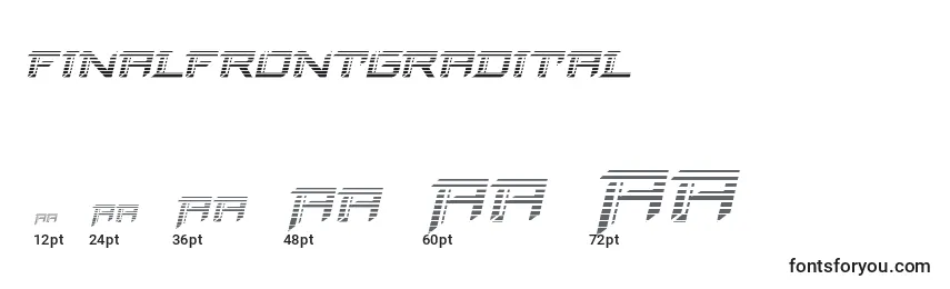 Finalfrontgradital Font Sizes
