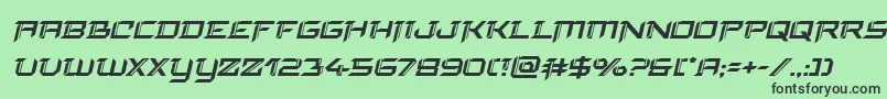 finalfrontital Font – Black Fonts on Green Background