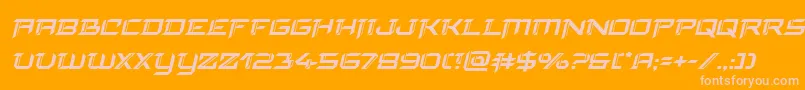 finalfrontital Font – Pink Fonts on Orange Background