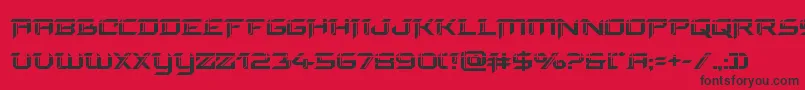 finalfrontlaser Font – Black Fonts on Red Background