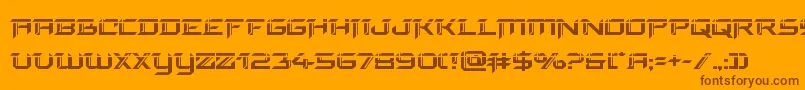 finalfrontlaser Font – Brown Fonts on Orange Background