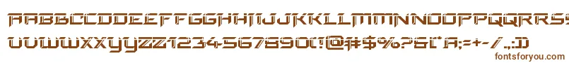 finalfrontlaser Font – Brown Fonts on White Background