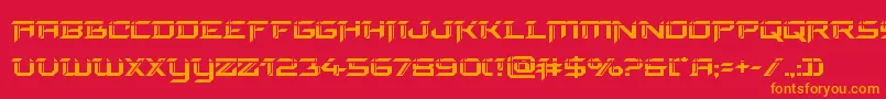 Шрифт finalfrontlaser – оранжевые шрифты на красном фоне