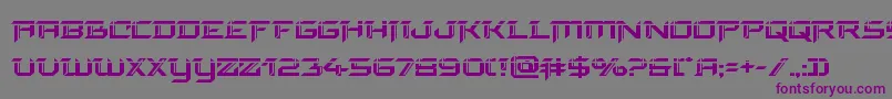 finalfrontlaser Font – Purple Fonts on Gray Background