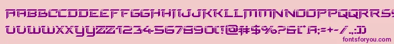 finalfrontlaser Font – Purple Fonts on Pink Background