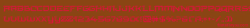 finalfrontlaser-fontti – punaiset fontit ruskealla taustalla