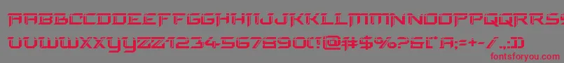 フォントfinalfrontlaser – 赤い文字の灰色の背景