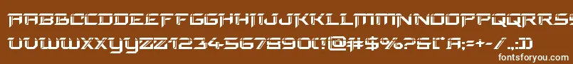 finalfrontlaser Font – White Fonts on Brown Background