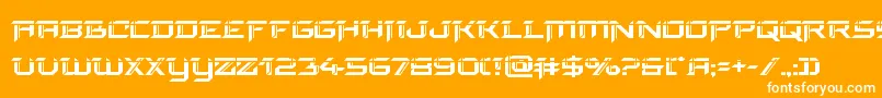 finalfrontlaser Font – White Fonts on Orange Background