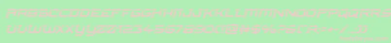 finalfrontlaserital Font – Pink Fonts on Green Background