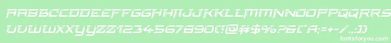 finalfrontlaserital Font – White Fonts on Green Background