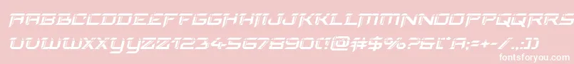 フォントfinalfrontlaserital – ピンクの背景に白い文字