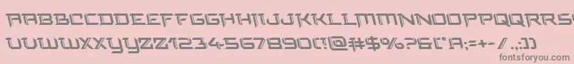 finalfrontleft Font – Gray Fonts on Pink Background