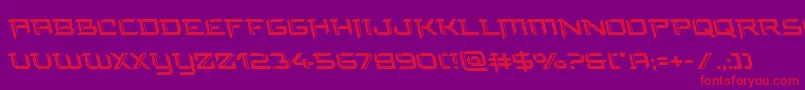 finalfrontleft Font – Red Fonts on Purple Background