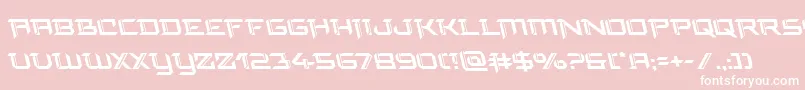 finalfrontleft Font – White Fonts on Pink Background