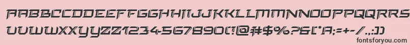 フォントfinalfrontsemital – ピンクの背景に黒い文字