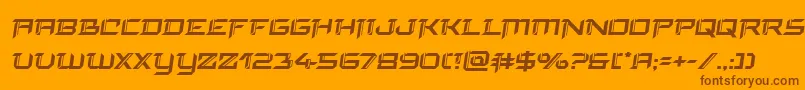 finalfrontsemital Font – Brown Fonts on Orange Background