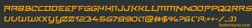 finalfrontsemital Font – Orange Fonts on Black Background