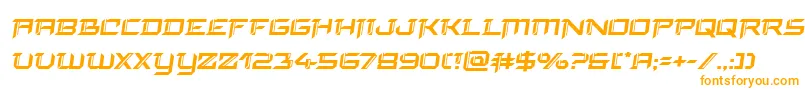 Шрифт finalfrontsemital – оранжевые шрифты на белом фоне