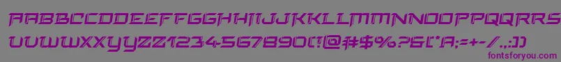 Шрифт finalfrontsemital – фиолетовые шрифты на сером фоне