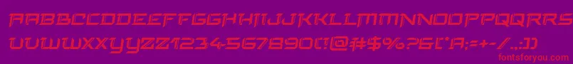 finalfrontsemital Font – Red Fonts on Purple Background