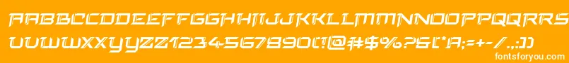 finalfrontsemital Font – White Fonts on Orange Background
