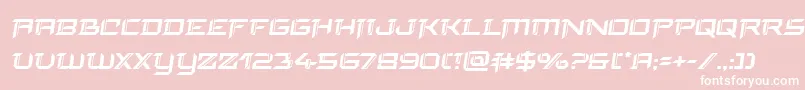 finalfrontsemital-Schriftart – Weiße Schriften auf rosa Hintergrund
