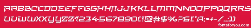 finalfrontsemital Font – White Fonts on Red Background