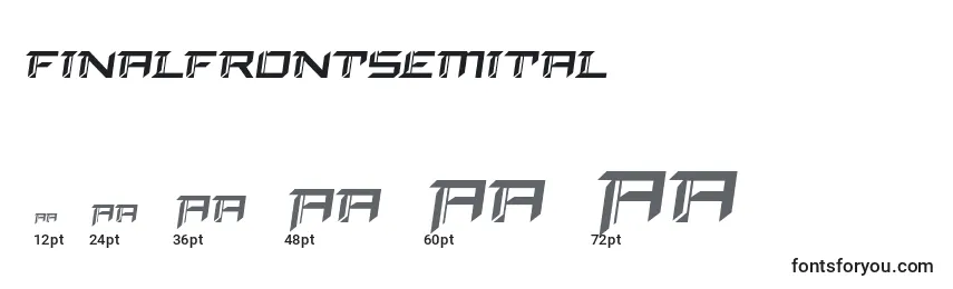 Finalfrontsemital Font Sizes