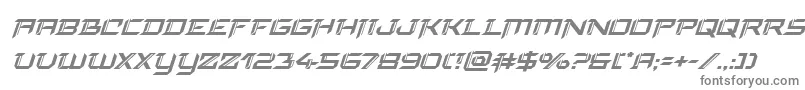 フォントfinalfrontsuperital – 白い背景に灰色の文字