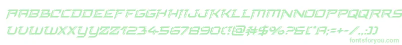 finalfrontsuperital Font – Green Fonts on White Background
