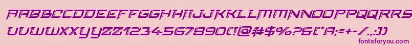 finalfrontsuperital Font – Purple Fonts on Pink Background