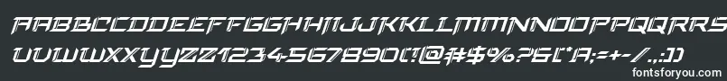 finalfrontsuperital Font – White Fonts on Black Background