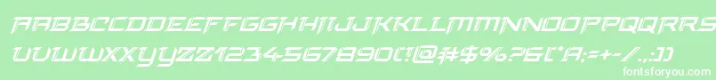 Шрифт finalfrontsuperital – белые шрифты на зелёном фоне