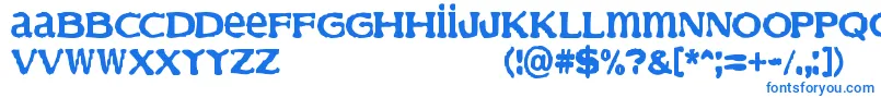 フォントFinder – 白い背景に青い文字