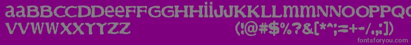 Finder Font – Gray Fonts on Purple Background