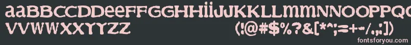 Finder Font – Pink Fonts on Black Background