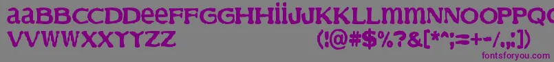 Finder Font – Purple Fonts on Gray Background