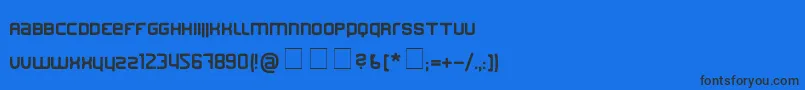 Finder Font – Black Fonts on Blue Background