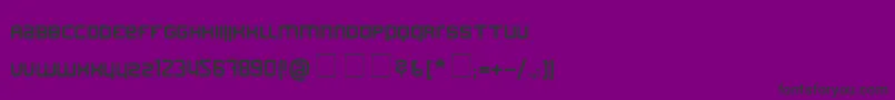 Finder Font – Black Fonts on Purple Background