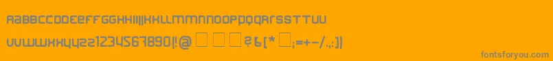 Finder Font – Gray Fonts on Orange Background