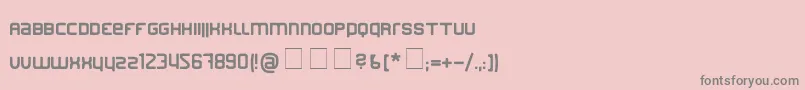 Finder Font – Gray Fonts on Pink Background