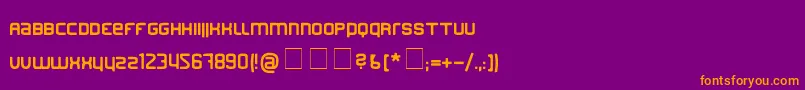 Finder Font – Orange Fonts on Purple Background