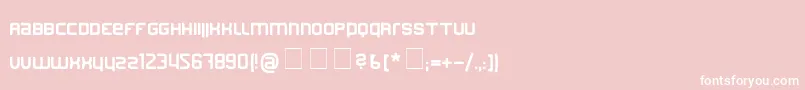 Finder Font – White Fonts on Pink Background